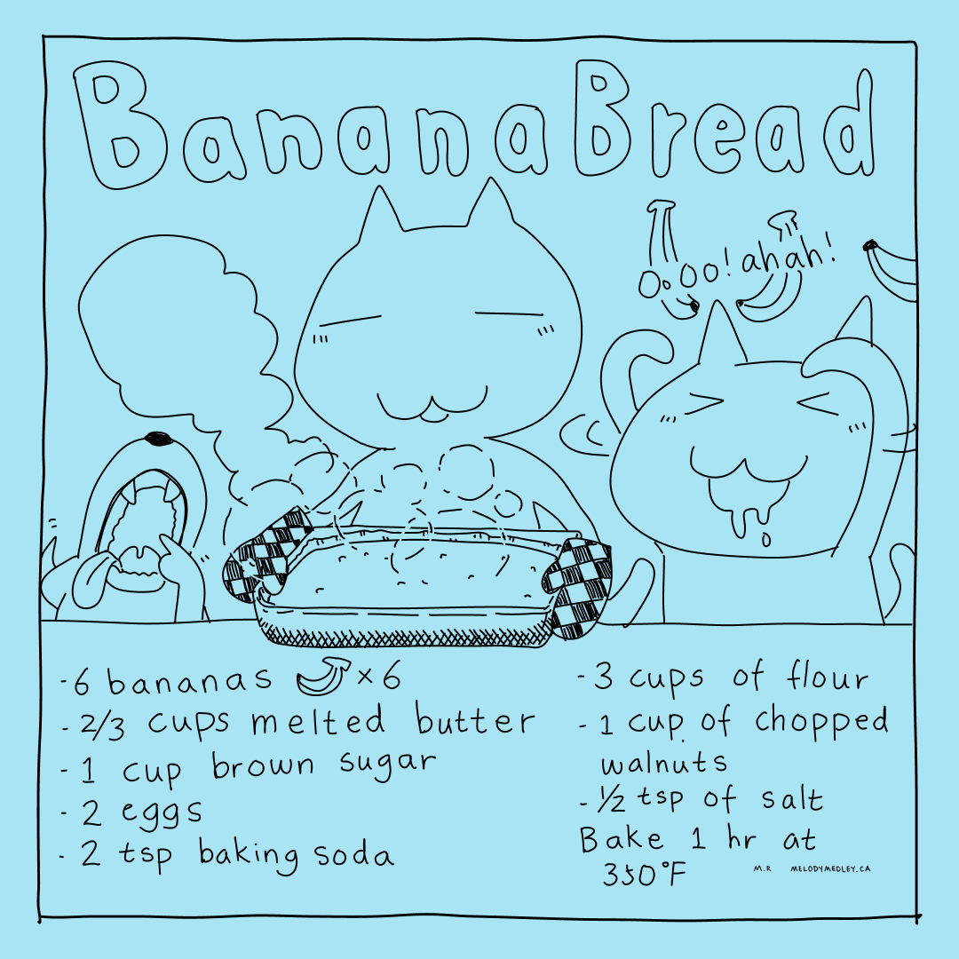 Our delicious banana bread recipe